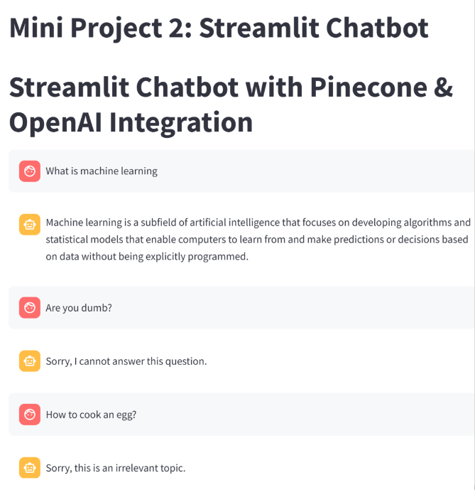 Streamlit Interface
